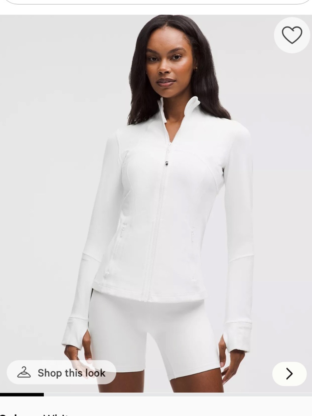 NWT Lululemon Size 12 White Define Jacket *Luon